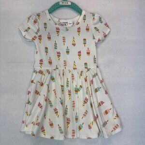 Dotdotsmile Dress Size 6/12 Months Multicolor Ice Cream Print New with Tags